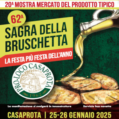 Sagra Della Bruschetta Casaprota 25 E 26 Gennaio EventinAgenda