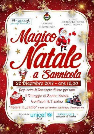 locandina Magico Natale a Sannicola 2017