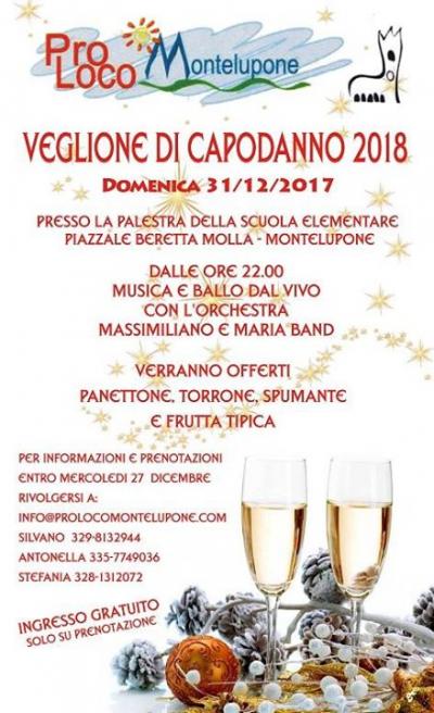 Capodanno 2018 Montelupone locandina Capodanno 2018 Montelupone locandina