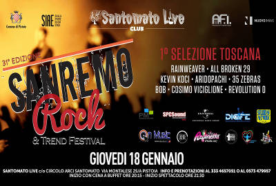 Sanremo Rock - Santomato 2018