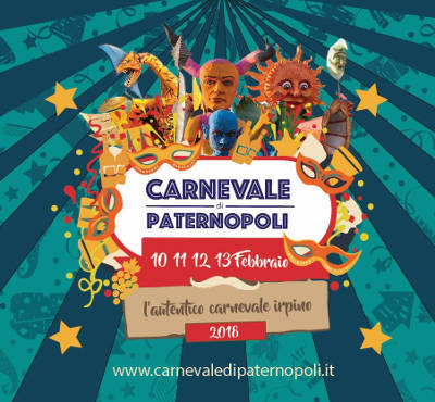 Carnevale di Paternopoli 2018, dal 10 al 13 febbraio 2018. © Carnevale di Paternopoli Carnevale di Paternopoli 2018, dal 10 al 13 febbraio 2018. © Carnevale di Paternopoli