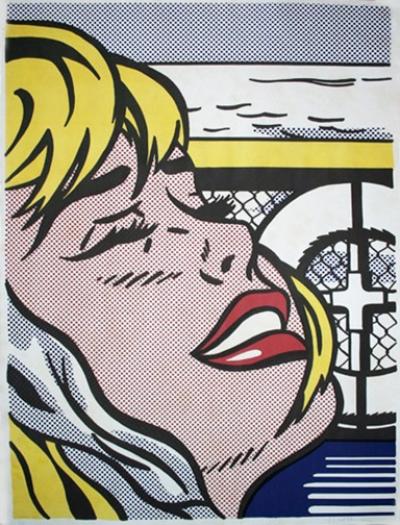Roy Lichtenstein Shipboard Girl  1965 cm 69x51,5 Litografia firmata