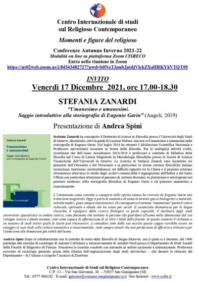 locandina Presentazione libro di Stefania Zanardi locandina Presentazione libro di Stefania Zanardi