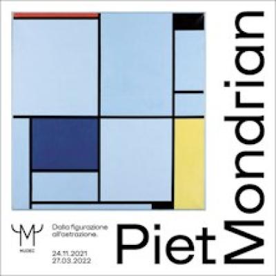 Piet Mondrian, locandina mostra Milano