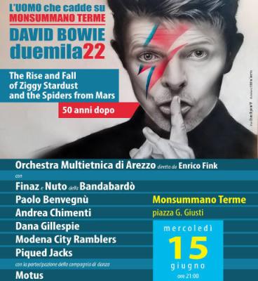 Dadvid Bowie - L'uomo che cadde su Monsumanno Terme 2022
