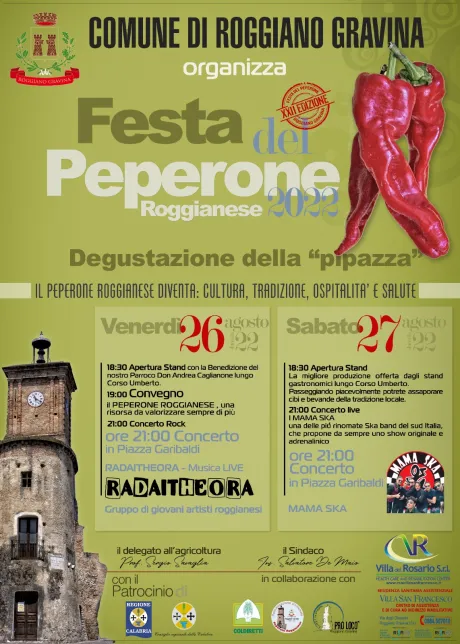 Festa del Peperone Roggianese 2022 - locandina