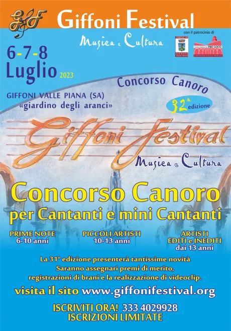 locandina Giffoni Festival musica e cultura