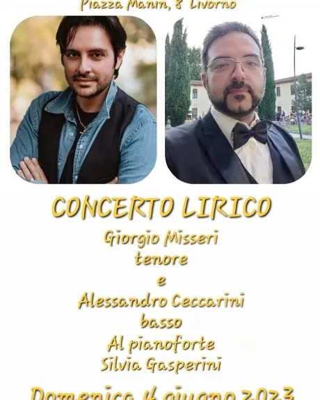 il tenore Giorgio Misseri e il basso Alessandro Ceccarini