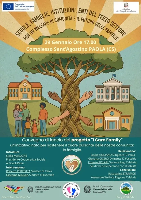 locandina convegno i care family