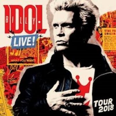 Billy Idol Live! tour 2018 locandina