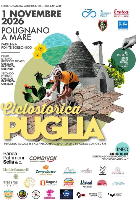 ciclostorica Puglia 2026 -  locandina