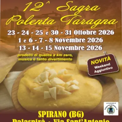 Spirano 2026 Sagra della Polenta Taragna - locandina