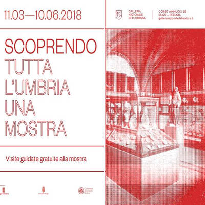 scoprendo "tutta l'Umbria una Mostra", locandina visite guidate alla mostra scoprendo "tutta l'Umbria una Mostra", locandina visite guidate alla mostra