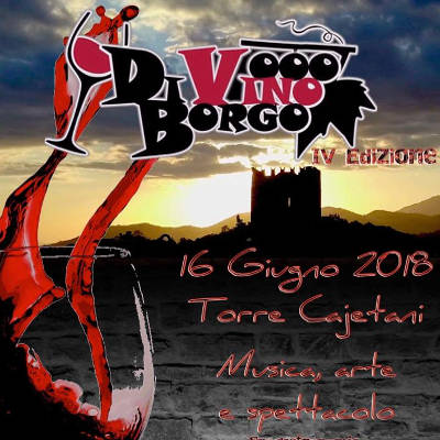 diVino Borgo Torre Cajetani 2018, locandina diVino Borgo Torre Cajetani 2018, locandina