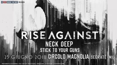 Rise Against locandina concerto Milano 2018 Rise Against locandina concerto Milano 2018