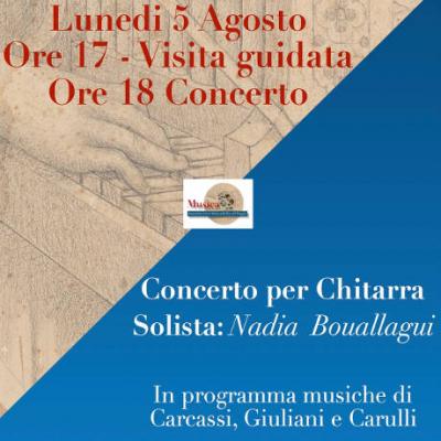 locandina Concerto per chitarra e  visita guidata alla collezione di tastiere storiche - 2019, Arte e Musica nelle Terre del Perugino