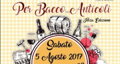 locandina Per Bacco Anticoli - Fiuggi 2017