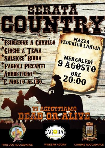 locandina Serata Country locandina Serata Country