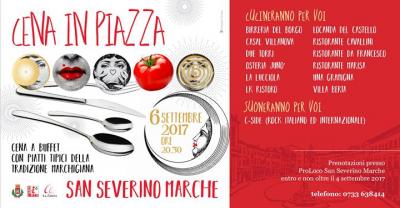 cena in piazza - locandina