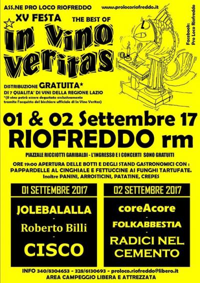 in vino veritas, Riofresddo 2017