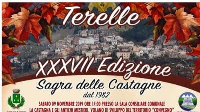 Sagra delle castagne 2019, Terelle - locandina